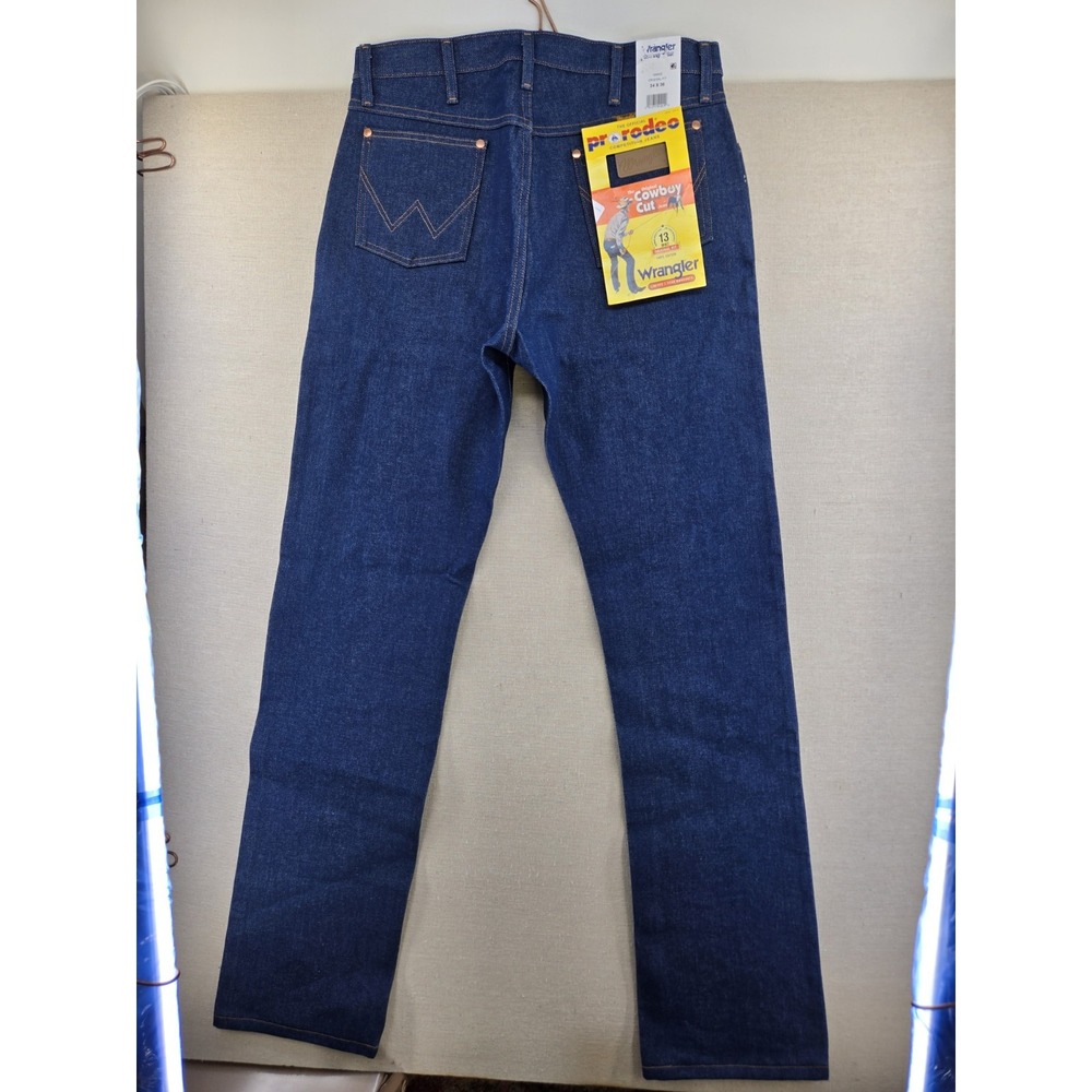 Wrangler Cowboy Cut Original Fit Jeans Men's Size 34x36 Rigid Indigo 13MWZ NEW!!
